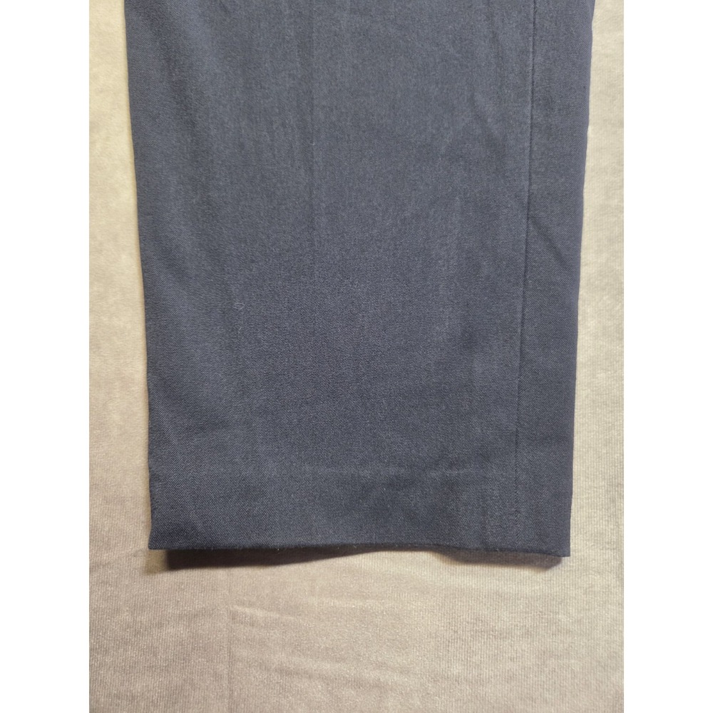 Talbots Womens Pants Size 16 Petite Stretch Navy Blue Side Zip Classic Career - Picture 2 of 9